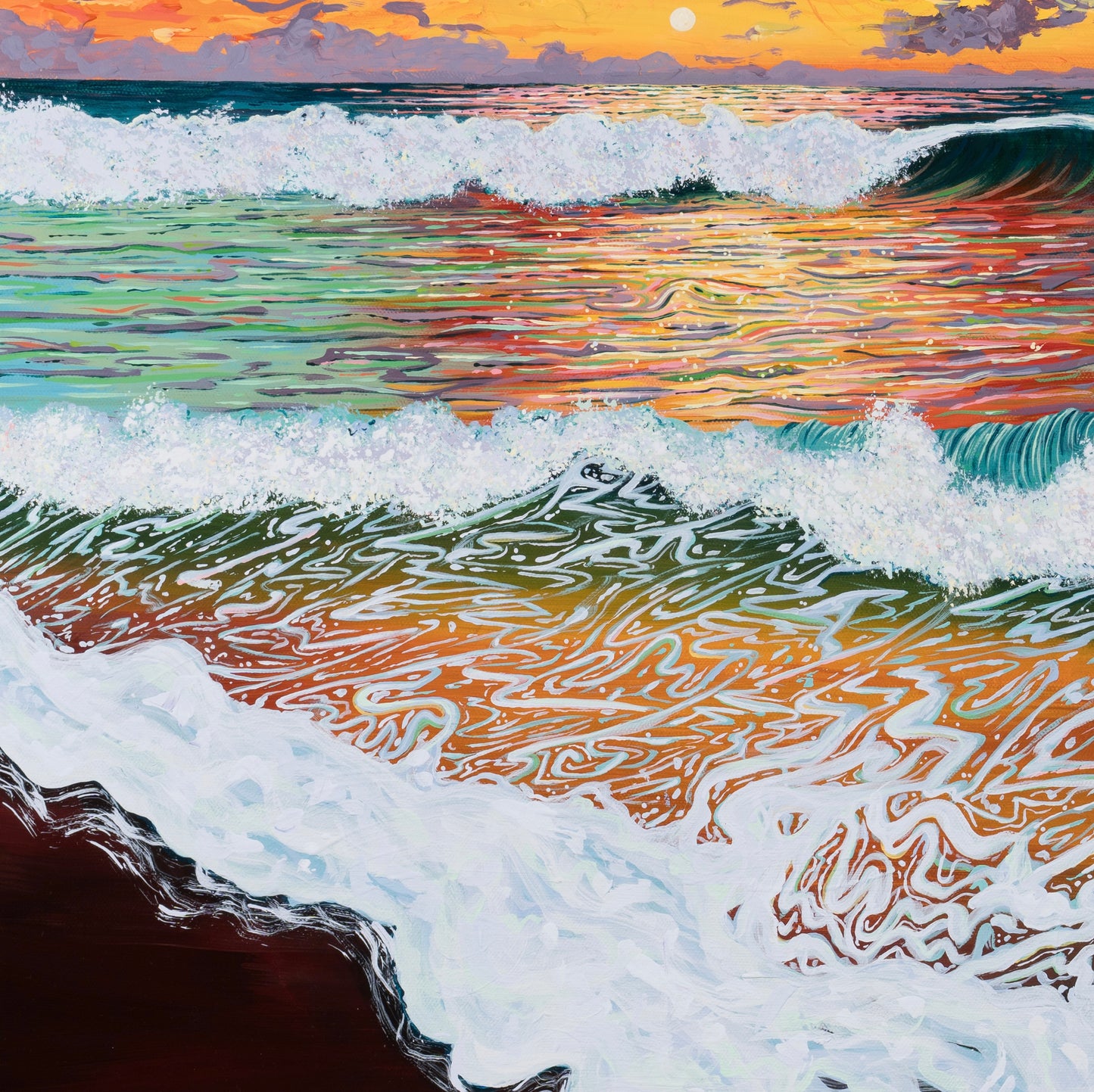 Regular Sunset Original Painting
