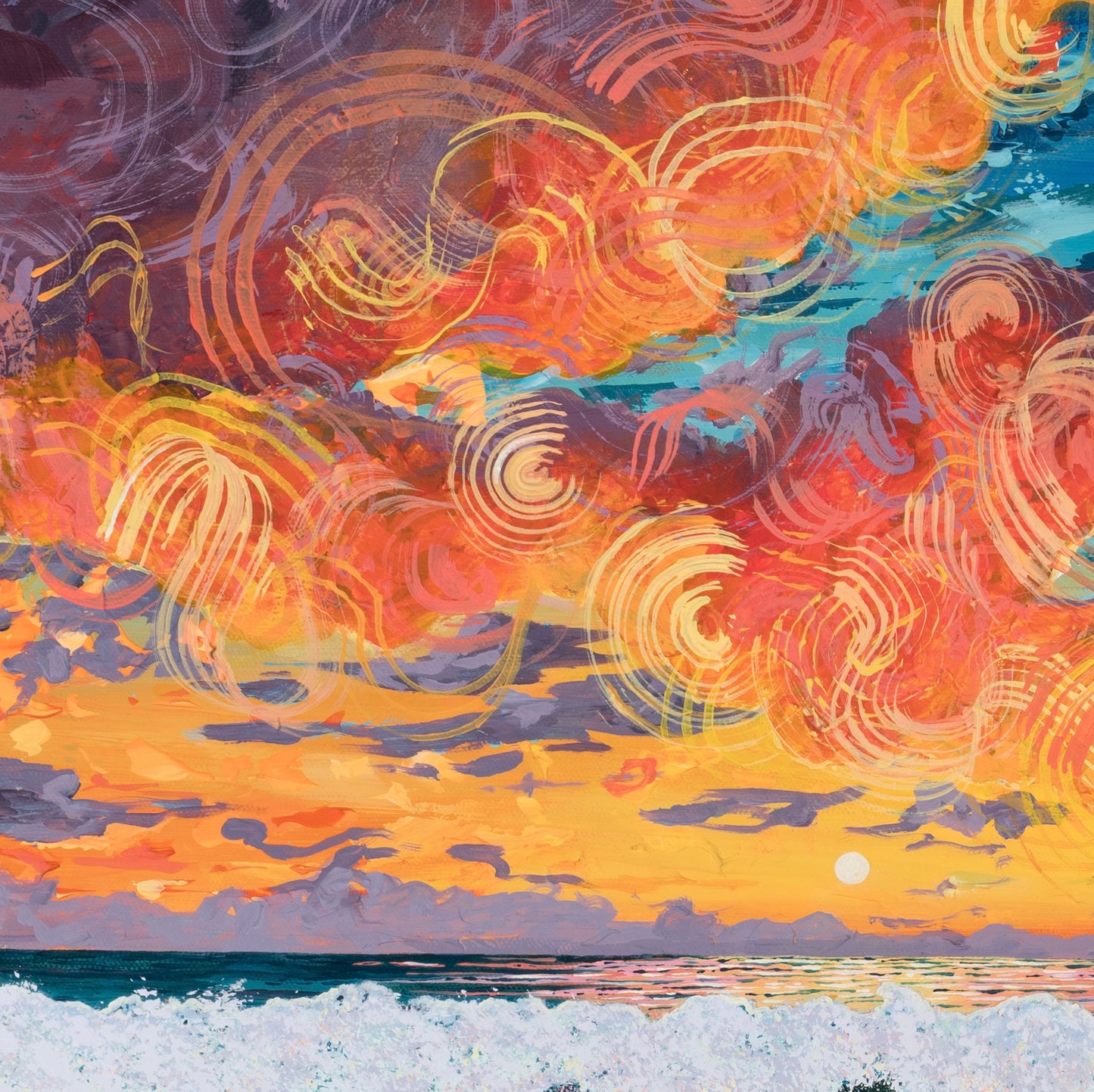 Regular Sunset Original Painting