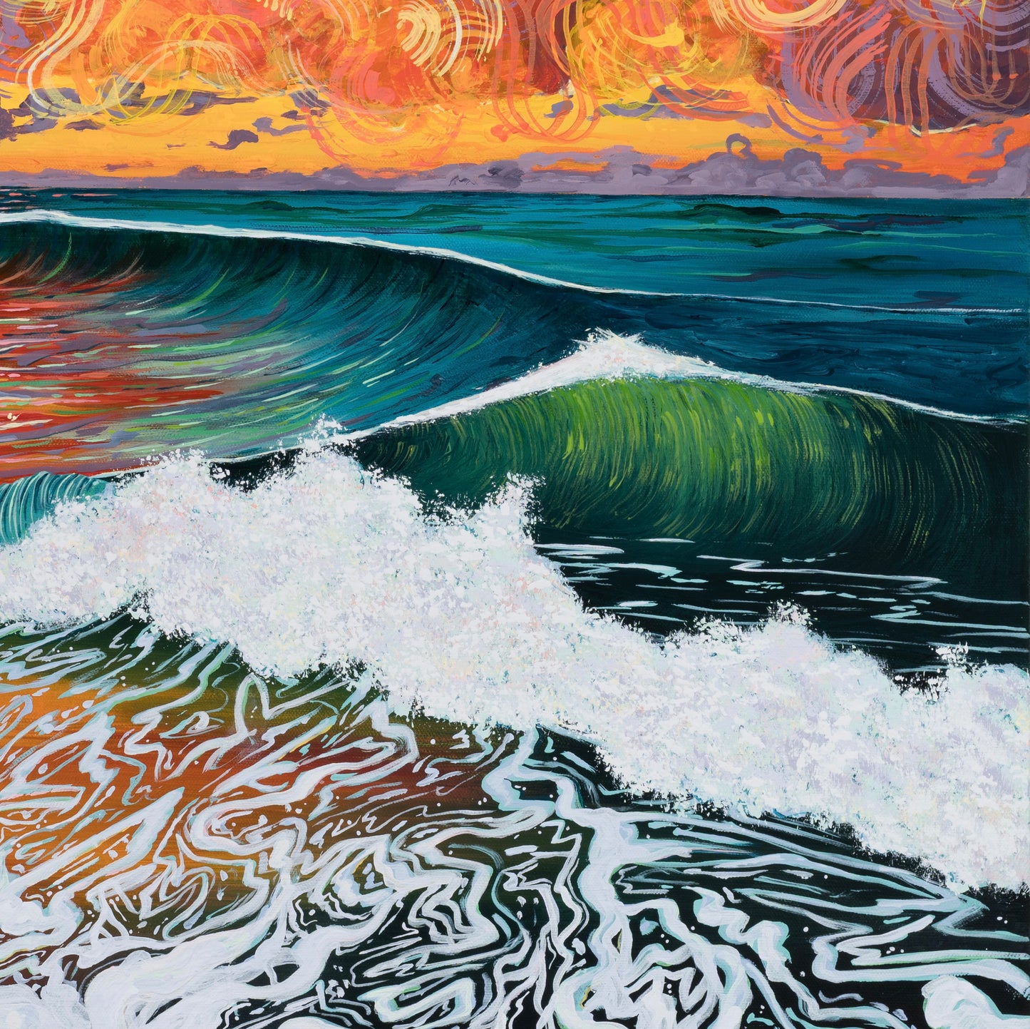 Regular Sunset Original Painting