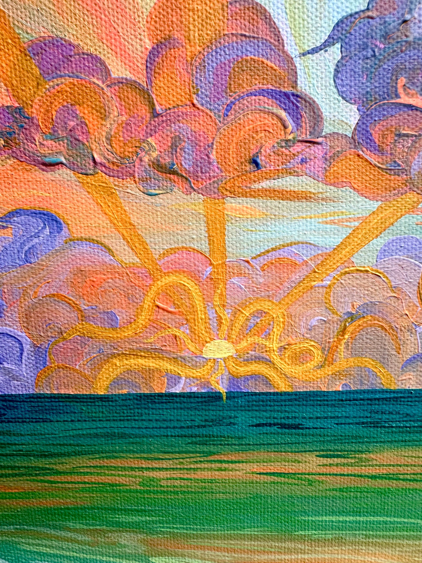 Solar Tide - Original Acrylic Painting