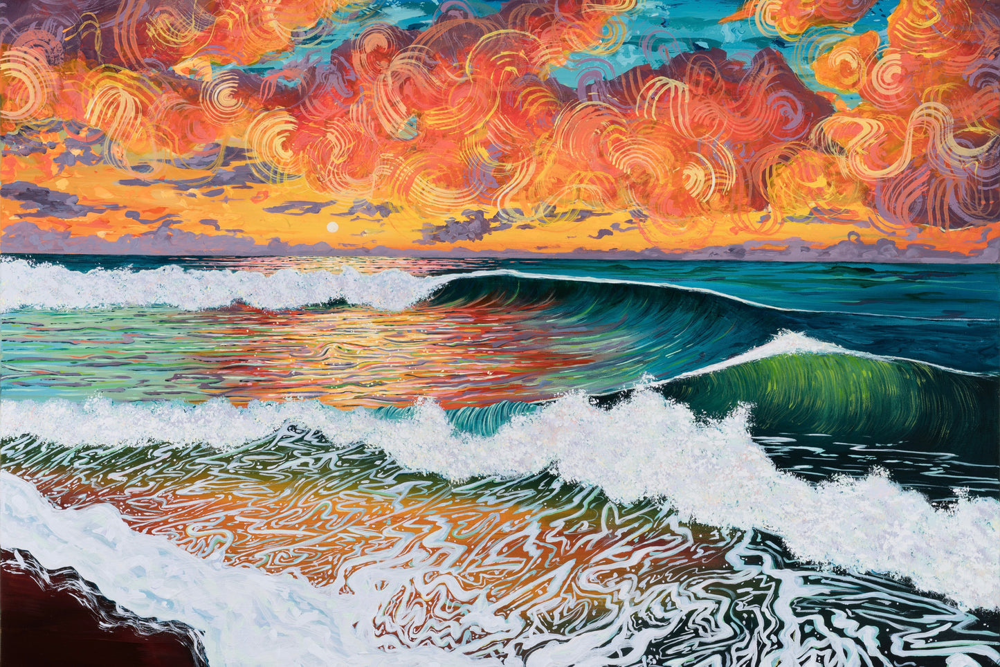 Regular Sunset Original Painting